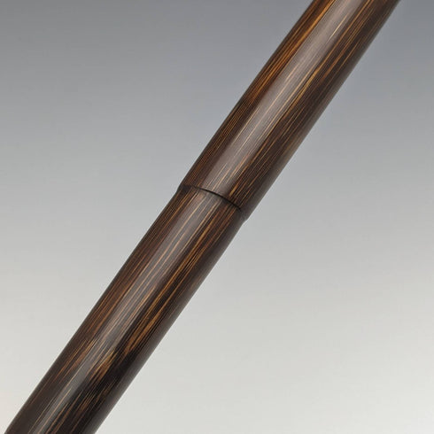 1919 British Antique Gentleman's Thin Lightweight Walking Stick with Curved Handle 91cm